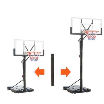 China Portable Fiberglass Basketball Stand Base Foldable Basketball Hoop for sale