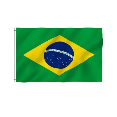 China Large 3 x 5 ft Brazil Industry United Country Flag Hanging Professional Manufacture Custom for sale