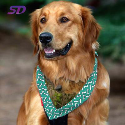 China Sustainable Super Fast Shipping Soft September Triangle Dog Bandana for sale