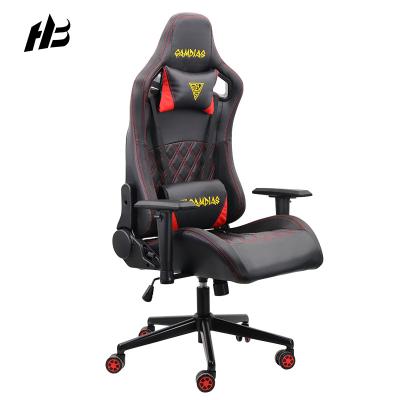 China Factory Supply Comfortable Racing Car Gaming Chair Factory Supply Leather Cheap Racing High Back Spinning Computer Chair With Wheels for sale