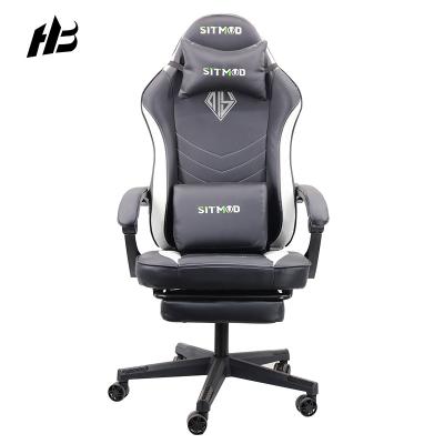 China Wholesale High Quality Gaming Chair Metal Frame Computer Office Rotating Hot Selling Ergonomic Chair With Footrest for sale