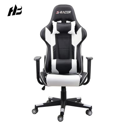 China Anji High Quality 3d high-back leather PU armrest gaming chair office chair rotation computer racing chair for sale