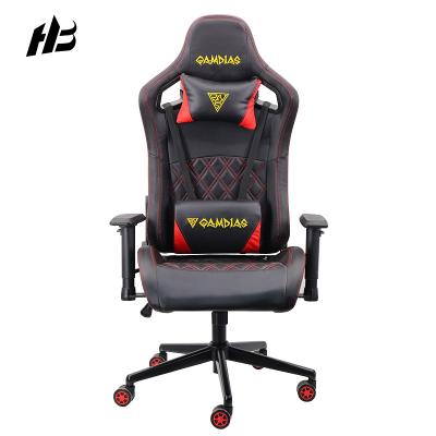 China Economic Gaming Chair Revolving PU Leather RGB Led Computer Gaming Chair Comfortable Custom Brand for sale