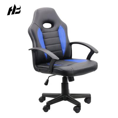 China Newest Design PU Ergonomic Gaming Chair Back Office Gaming Chair Blue High Rotation Game for sale