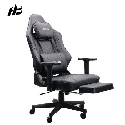 China Rotation Racing Foldable Cheap Ergonomic Gamer Gaming Chair PU Swivel RGB Leather Ergonomic Gaming Chair for sale