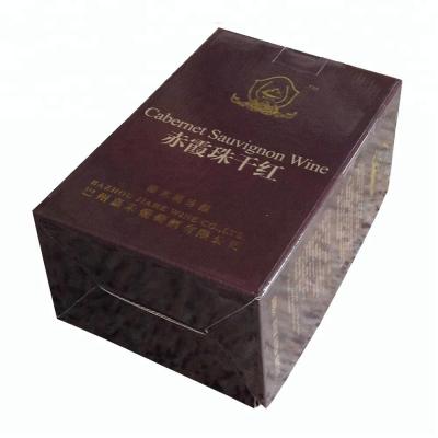 China Recycled Materials Color Printing Wine Bottle Cardboard Cardboard Packaging Custom Paper Box for sale