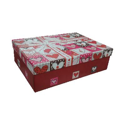 China Recycled Materials Customized Colors Printing Cardboard Gift Box With Lid for sale