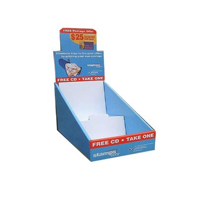 China Recycled Materials Customized Counter Corrugated Cardboard PDQ Presentation Box for sale