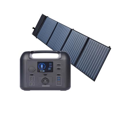 China Type C 500w - 1000w Lithium Iron Phosphate Portable Solar Generator 12V for sale