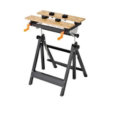 China Building Material Shops Foldable And Height Adjustable Steel Workbench for sale