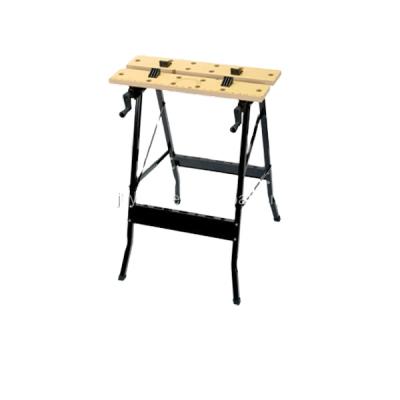 China Foldable Movable Wooden Building Material Stores Work Bench Portable Table for sale