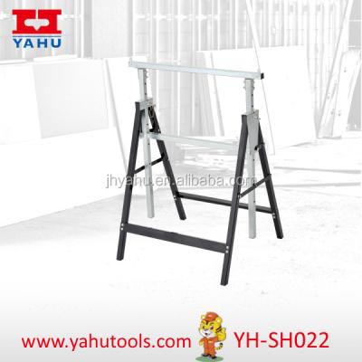 China Wholesale Cutting Galvanized Woodworking Adjustable Folding Sawhorse 77.8x12.5x11.5cm for sale