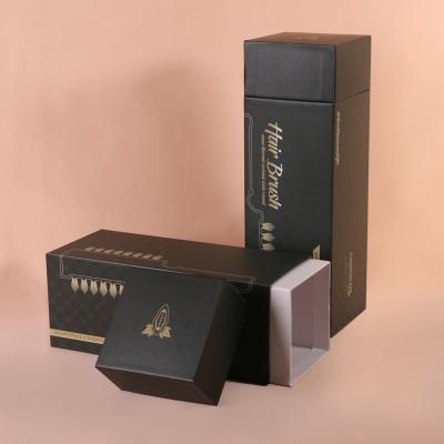 China Handmade Personal Square Custom Logo Elegant Matte Black Packaging Gift Boxes for sale