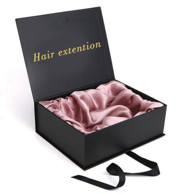 China Recycled Packaging Paper Box Materials Wigs Hair Extension Ribbon Straightener Custom Folding Gift for sale