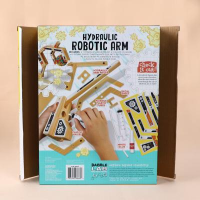 China Custom Handmade E-flute Logo Paper Water Kraft White Packaging Black e flute corrugated printed cardboard box for sale