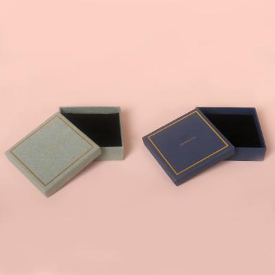 China Recyclable Custom Handmade Cardboard Gift Leather Packaging Jewelry Box for sale