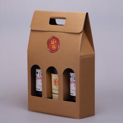 China Fancy 2 Custom Logo Materials Bottles Wine Packaging Eco - Friendly Cardboard Gift Boxes for sale