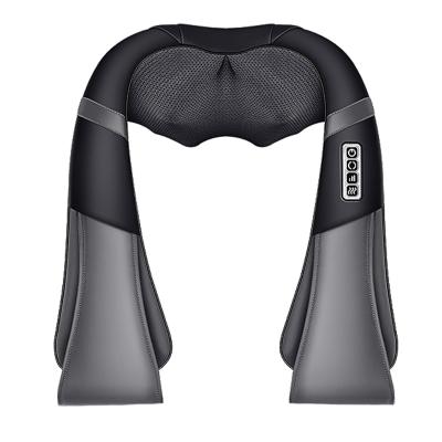 China NECK Bi-win Massagers For Neck And Back With Electric Heat Neck Massage Pillow Black DC 12V Massage Mattress for sale