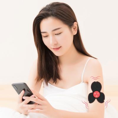 China Body Bi-win ABS Body Massager EMS Pulsetreatment Mini Massager Neck And Back Vibrating Wireless Massage Sticker for sale