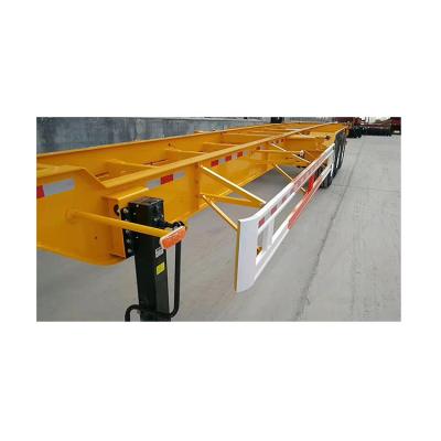 China China Manufacturer 40ft 20ft Professional Flat Bed Container Chassis Semi Trailer Truck Trailer for sale