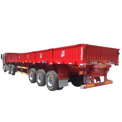 China 13 Meter Truck Trailer Hydraulic Tri Axle Dump Aluminum Semi Trailer Sand Stone Tipper Dumper Trailer for sale