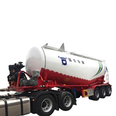 China Truck Trailer World Factory 3axles Cargo Powder Tanker Truck Carrier Cimc Bulk Cement Selling Semi Trailer For Sale for sale