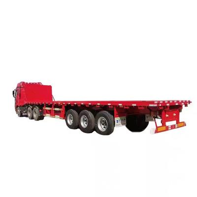 China Axle Flatbed Semi Trailers For Sale Flatbed Truck Trailer 3 Semi Trailer for sale