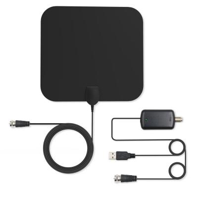 China Wholesale Digital Indoor PC TV Antenna Amplified 50 Miles Range Detachable Antena Digital TV and 13ft HDTV Coaxial Cable Antenna for sale