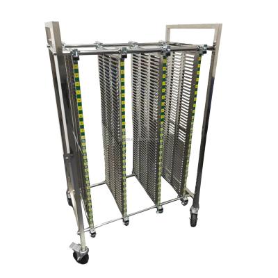 China ESD PCB Storage Cart Stainless Steel Easy Movable High Quality Anti-Static Trolley for sale