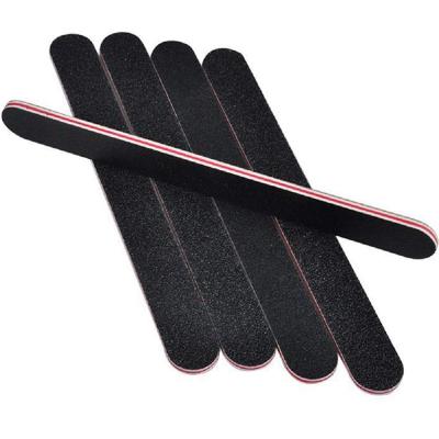 China 100/180. Popular. Fashionable. Double Sided Padded Nail Inches by Emery Boards Nail Buff Black Private Label Durable 7 Class 100 180 Professional Washable Custom Printed for sale