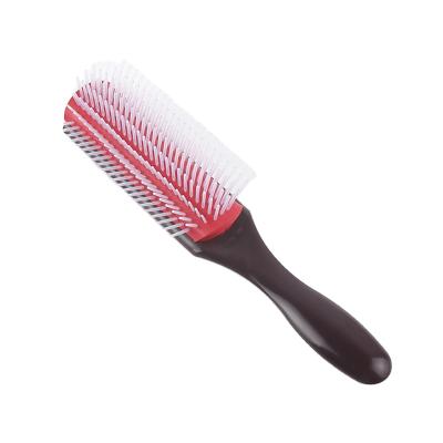 China Wholesale Waterproof Private Label Hair Styling Tools 9 Rows Hair Straightener Brush Degrease Hair Brush Staffs for sale