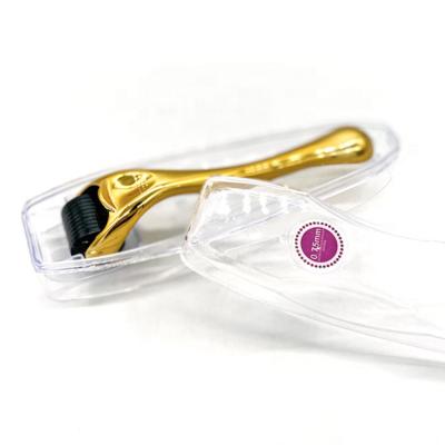 China Gold Micro Sliver Anti-Puffiness 0.25mm 0.5mm 0.75mm 1.5mm 2.0mm Micro Tape Derma Roller Needle Derma Roller for sale