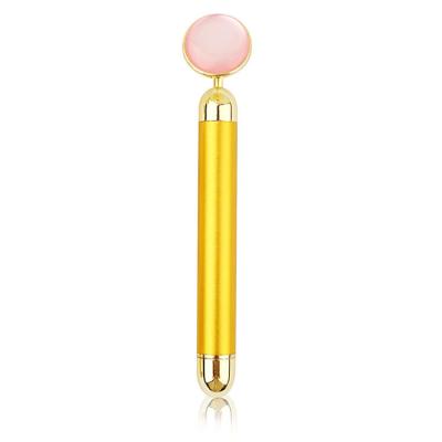 China Comfortable handheld/portable. The natural beauty of quartz roller Etc. Gloway Massager Factory Jade Roller Vibrating Electric Facial Roller for Women for sale