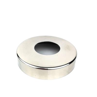 China Contemporary Manufacturer Of Custom 304/316 Stainless Steel Decoration Cover Flange Handrail Stair Railing Base Cover for sale