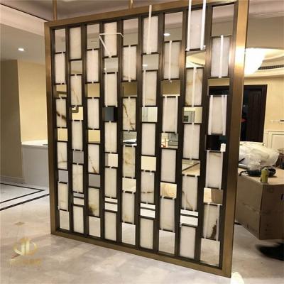 China Chemical Customized Interior Decorative Wall Partition Room Divider Partition Metal Scree Room Dividers Stainless Steel Partition Room for sale