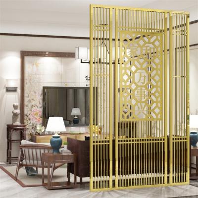 China Chemical Customized  Stainless Steel Grille  Stainless Steel Screen Office Wall Partition/Living Room Partion for sale