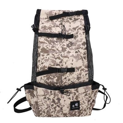 China Breathable Eco Friendly Hands Free Camouflage Pet Travel Carrier Bag Canvas Pet Bag Carrier for sale