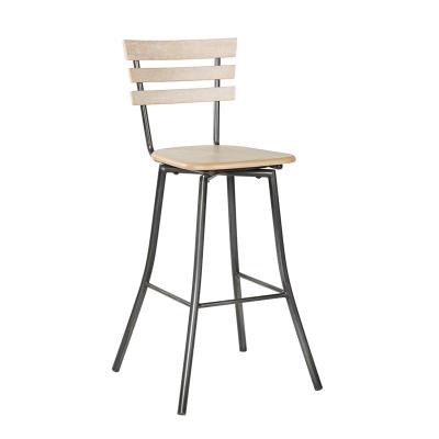 China Hot sale simple design cheap bar chair comfortable with metal frame colors customized bar stool with foot rest for sale