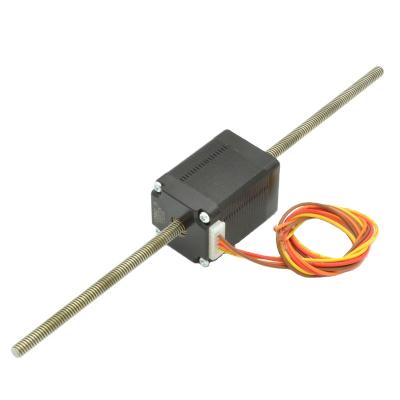 China Non-captive Nema11 Linear Stepper Motor with 200mm T5*2 Lead Screw for CNC 3D Printer 28HS34-200T52 for sale