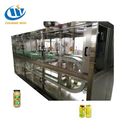 China Automatic Beverage Clamp Jar Glass Bottle Washing Rinsing Rinsing Machine for sale