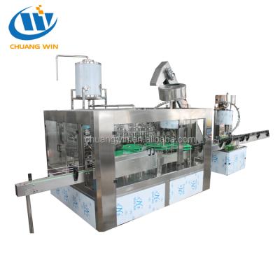 China Automatic 3in1 Beverage Glass Bottle Liquor Wine Bottling Filling Machine for sale