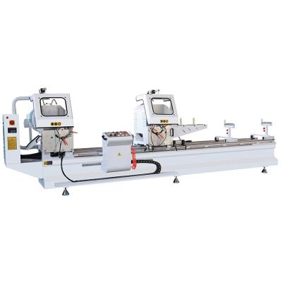 China Window Making Machine Double Head Windows Bevel Saws For Aluminum And PVC Profile for sale