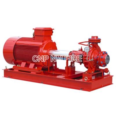 China Fire Fighting Emergency Rescue 50gpm@63M Centrifugal Horizontal End Suction Fire Pump Set With Electric Motor And Controller for sale