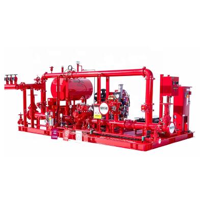 China Skid Mounted Fire Fighting Rescue 3500GPM @ 120PSI Package Split Case Fire Fighting Pump System for sale