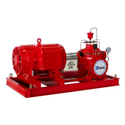 China Fire Fighting UL Listed Fire Pump Set 1000gpm@156psi (110m) With Case 50hz Electric Motor Driven Centrifugal Split Fire Pump for sale