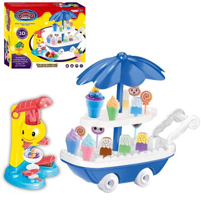 China Dessert Ice Cream Mud Set Kids Clay Play Dough DIY Toy Set Educational Toys 19PCS 9118 for sale