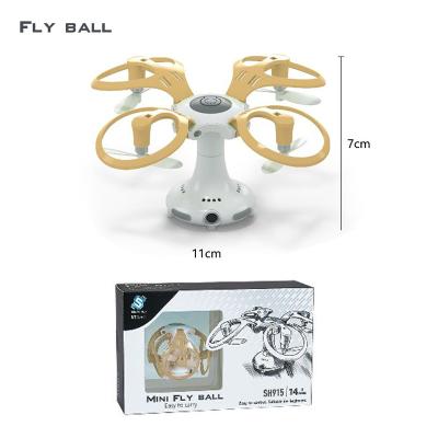 China Aircraft Drone Mini Ball Remote Control Air High Vehicle With HD Camera 4 Channels LED 360 Degree Flip Mini Aircraft For 14 Years for sale