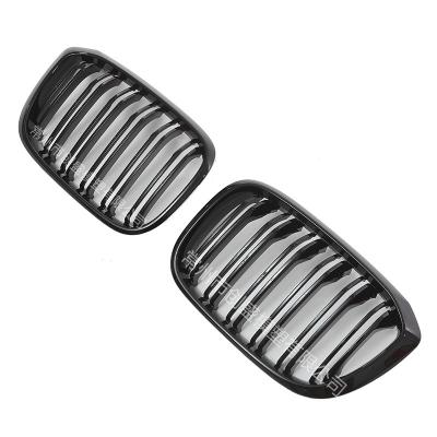 China ABS For BMW G01 G08 2019 - For BMW X3 X-series Front Kidney Grille Gloss Dual Line Black for sale