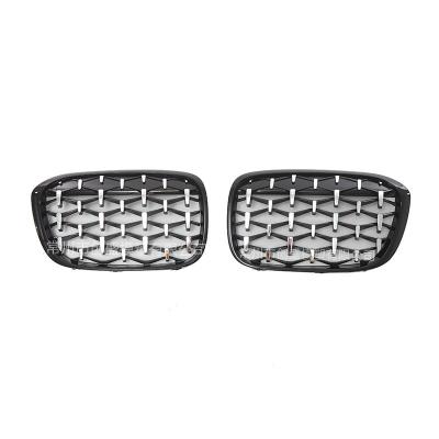 China ABS For BMW F48 F49 For BMW X1 Diamond Front Kidney Black Sky Star 2016-2019 Grille Grill Electroplate for sale