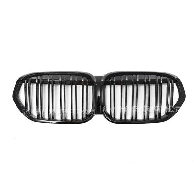 China ABS For BMW F48 F49 2020 - For BMW X1 LCI Front Kidney Grille Grill Gloss Two Line Black for sale